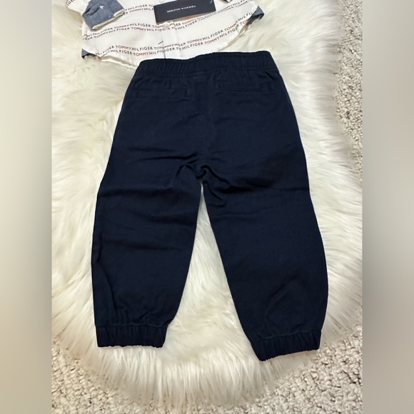 NWT TOMMY HILFIGER Baby Boys Long Sleeve Button-Front Shirt and Joggers - Picture 6 of 7